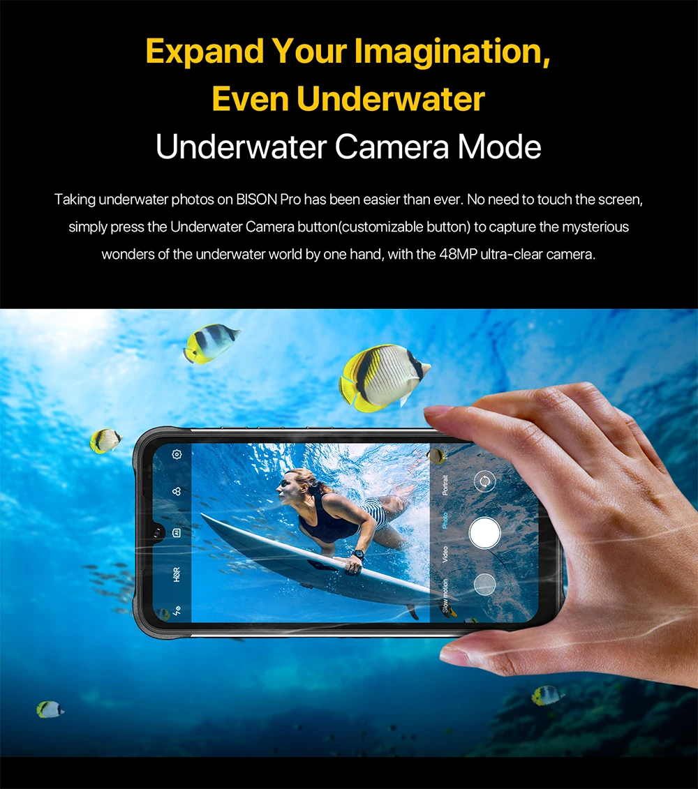 UMIDIGI BISON Pro Smartphone Android 11 128GB IP68/IP69K Helio G80 NFC 48MP Camera 6.3"FHD+ Screen 5000mAh  Global Version latest umidigi