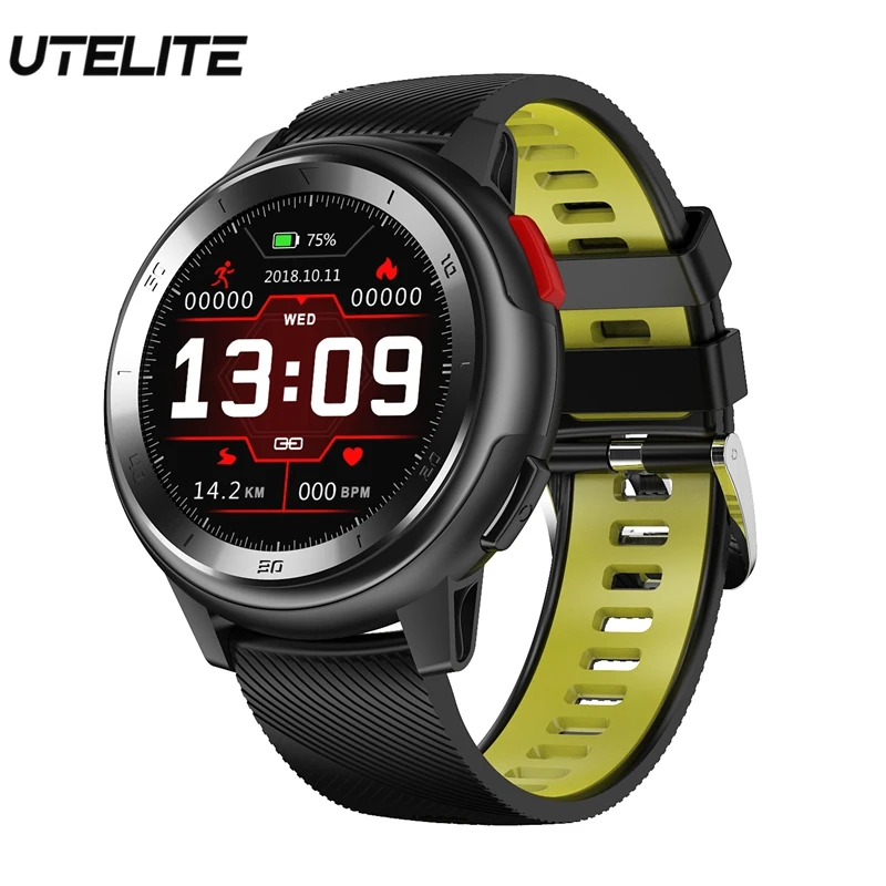 

UTELITE ECG Smart Watch DT68 IP68 Waterproof Full Touch Bracelet Calls Message Reminder Push Band for Huawei Xiaomi Apple Phone