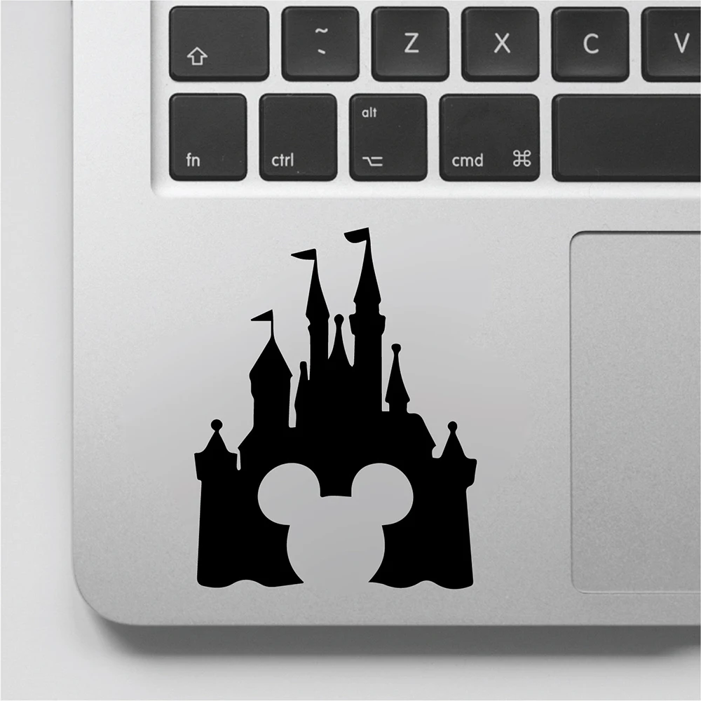 

Cartoon Castle Wall Decal Mouse Vinyl Laptop Stickers Computer Decor for Girls Boys Switch Art Muraux Decals