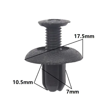

For BMW Car Clips 30x Trim Panel Fastener Clips 7mm Hole Plastic Push