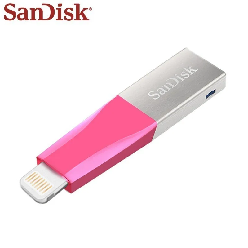 SanDisk USB флэш-накопитель iXPand OTG разъем Lightning U диск USB 3,0 Флешка 32 Гб 64 Гб 128 ГБ флеш-накопитель MFi для iPhone и iPad