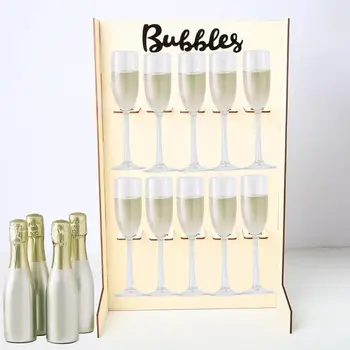 

55cm * 34.5cm * 25cm Wooden Wedding Supplies Birthday Party Decorations Champagne Glasses Display Rack Decoration Crafts
