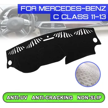 

Car Anti-dirty Non-slip Dash Cover Mat Dashboard Mat UV Protection Shade Sticker for Mercedes Benz C Class 2011 2012 2013