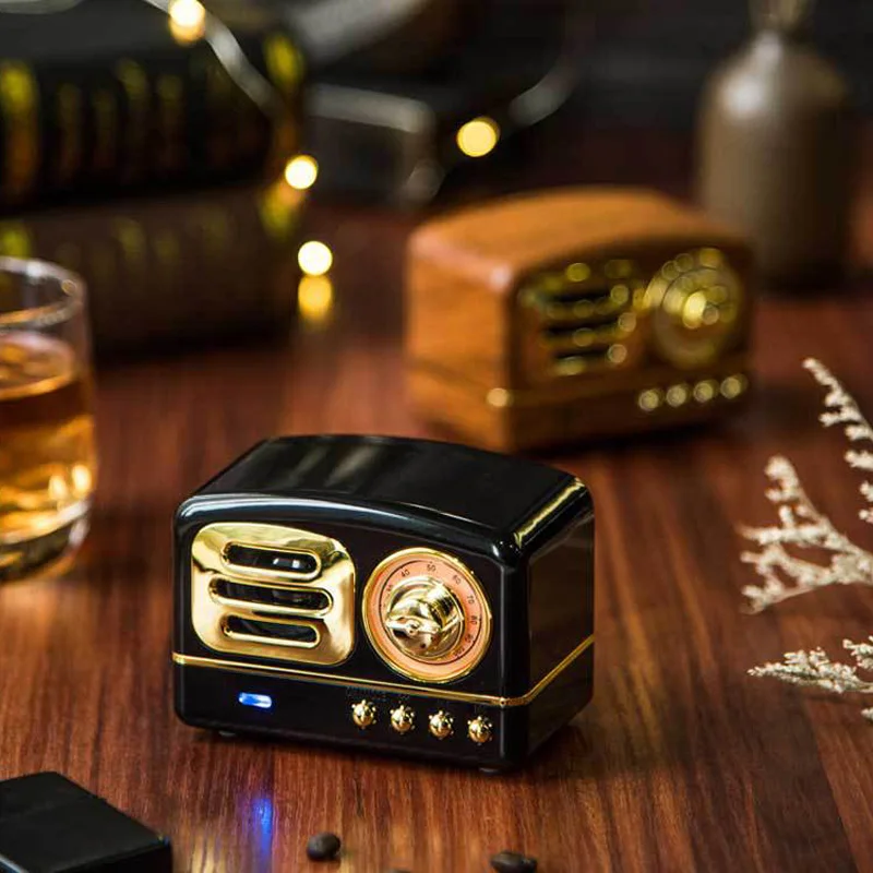 Мини Bluetooth-колонка в стиле ретро Портативная Беспроводная колонка с поддержкой