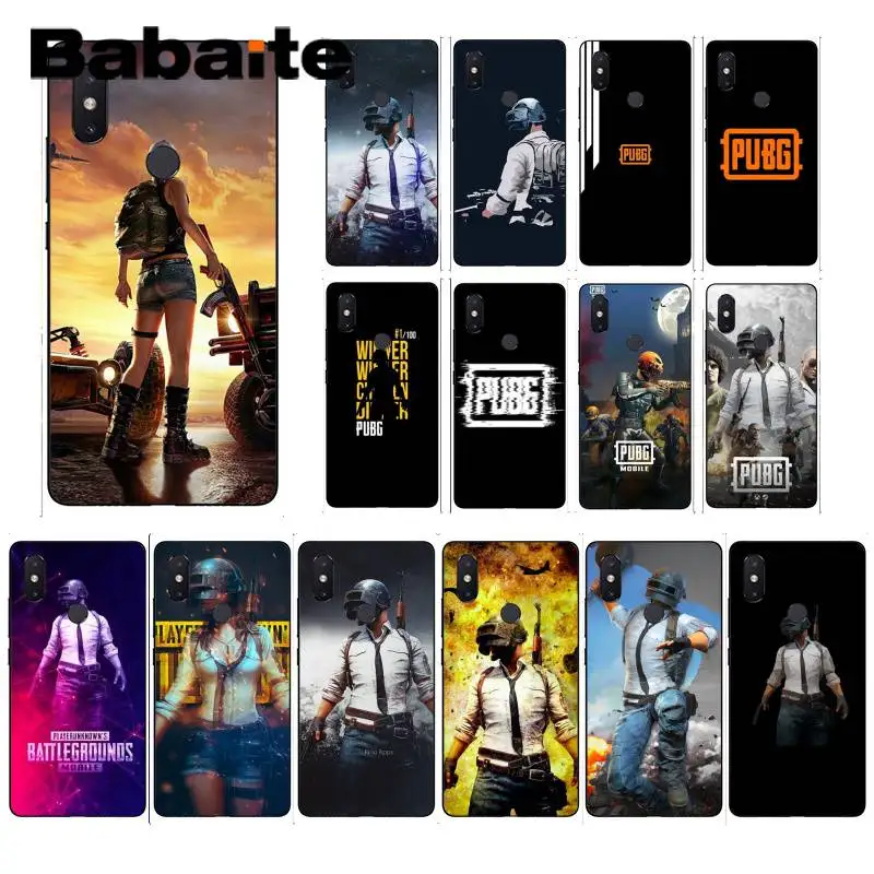 Мягкий черный Чехол Babaite pubg для телефона XiaoMi 6 MIX2 8SE K20 REDMI 5A NOTE4X 7 6A | Мобильные