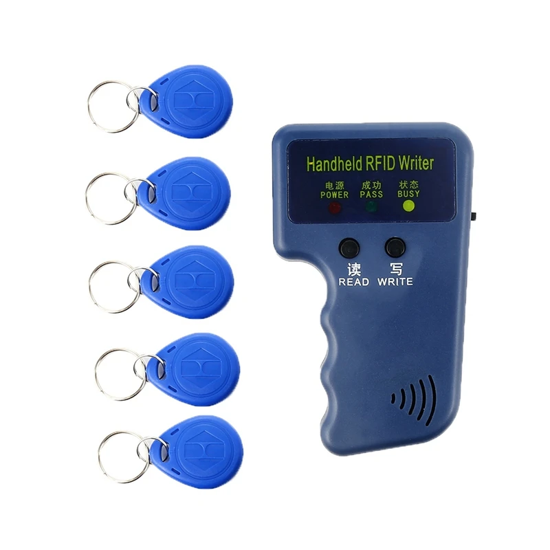 

Smart Portable 125KHz Handheld Copying ID Card ID Replicator Writer Copier Duplicator 5 Tags Portable EM4100 Portable Copier