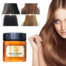 Máscara mágica do tratamento do cabelo da queratina 120ml reparar eficazmente o cabelo seco danificado 5 segundos nutrir o cuidado do cabelo restaurar tslm1 macio