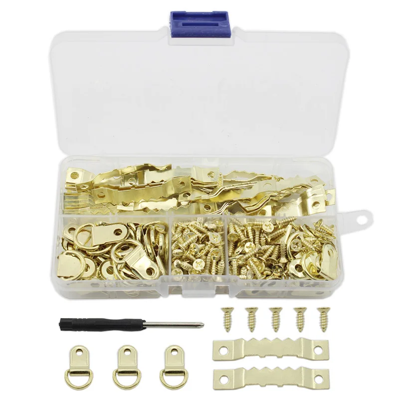 

Набор для подвешивания картин в ассортименте, 250 шт. в ассортименте, вешалки для картин, крючки, гвозди и фурнитура для фото, комплект вешалки...