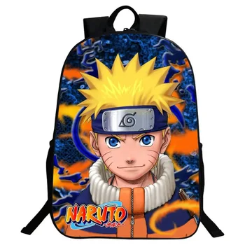 

Japanese Anime Naruto Mochilas Escolares Students Backpacks DIY Printing Cool School Children Bags For Boys Kids Men Book Bag