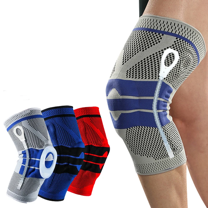 Silicon Knee Pad Strap Braces for Arthritis Joints Support Meniscus Compression 