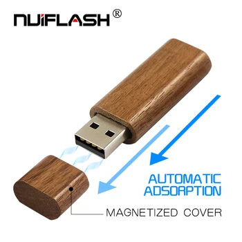 

Hot Selling Rectangle Wooden Red wood U Disk USB 2.0 Flash Drive Teacher Gift 32GB 64 4 16 8 256 gb Mini Memory Stick Pen drive