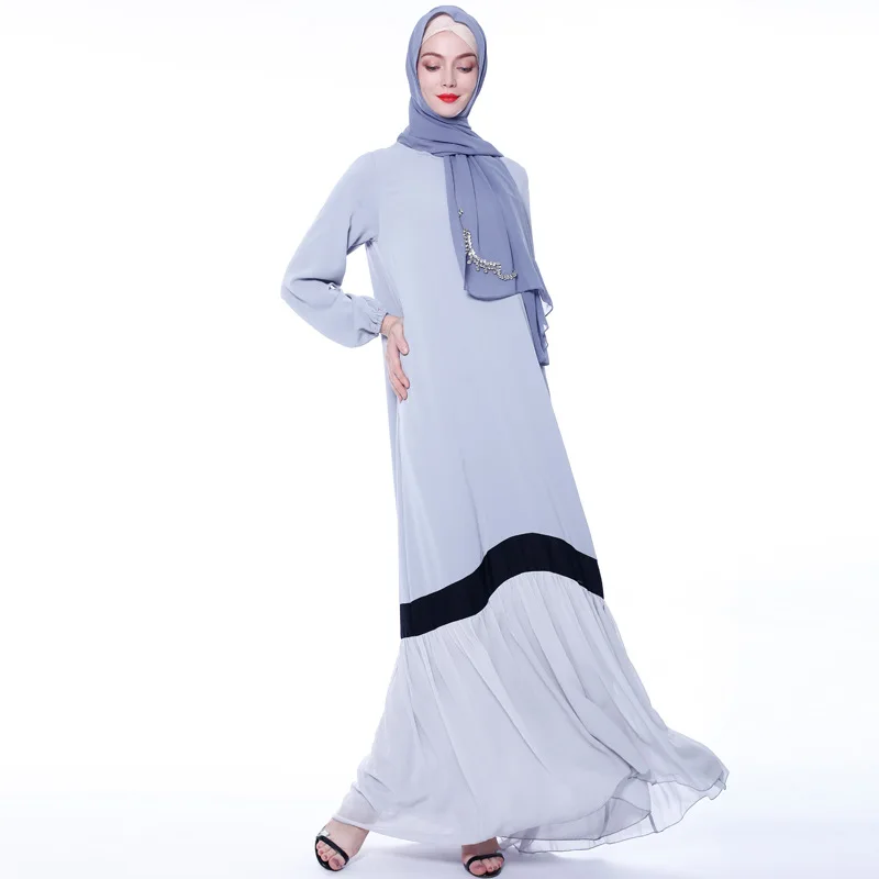 Мусульманское свободное Макси элегантная абайя высокое качество лоскутное