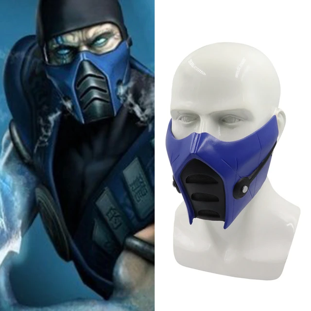 Game Mortal Kombat Sub-zero Cosplay Mask Resin Made Blue Color Sub Zero  Masks Halloween Cosplay Props - Masks & Eyewear - AliExpress