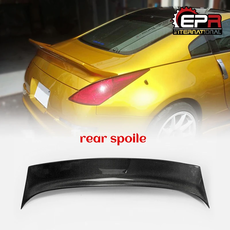 Задний спойлер из углеродного волокна для Nissan 350Z Z33 Fairlady Wings|Обвесы| |