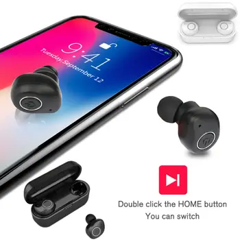 

Mini TWS Bluetooth 5.0 Earbuds Wireless In-Ear Earphone Button Control Sport Handfree Headset for iphone xiaomi huawei