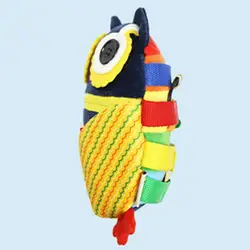 Brinquedo educativo divertido artesanal macio ocupado placa aprendizagem coruja brinquedos educativos para crianças pré escolar brinquedo animal brinquedo pré escolar