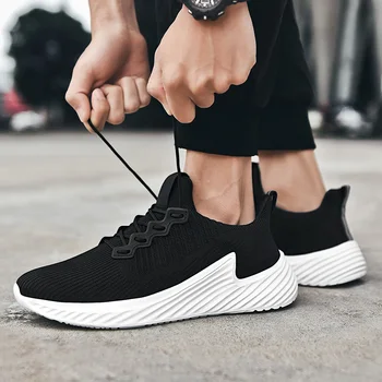 

WEH Summer Mens Shoes Breathable Outdoor Sneakers Men Lightweight Air Mesh Men Shoes Walking Jogging Training sport shoes men