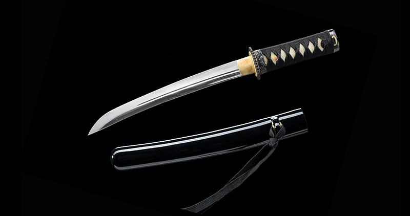 Small Knife-Japanese Tanto 1045 Carbon Steel Sharpness-Handmade Samurai Sword-Letter Opener-Double Edges