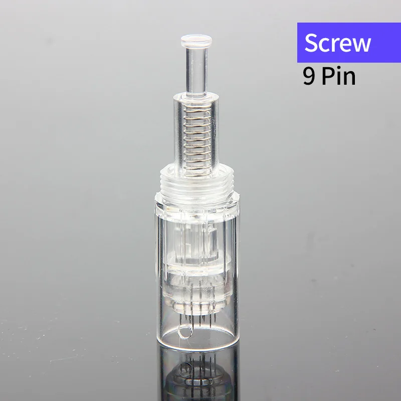 Игольчатый картридж для Dr Pen A6 Nano/9 Pin/12 Pin/36 Pin/42 Pin/3D Micro Сменные иглы головка Dr. pen Замена наконечника татуировки - Габаритные размеры: Screw 9pin