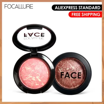 

FOCALLURE Face Blusher Natural Cheek Professional Mineral Baked Blush Bronzer Gradient Blush Palette