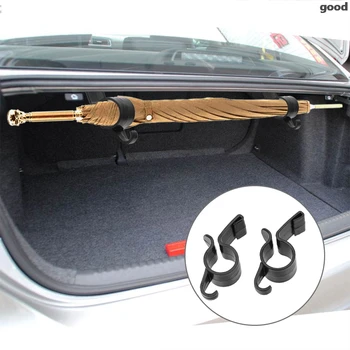 

2pcs/set Car Rear Trunk Mounting Bracket Umbrella Holder Automobile Trunk Organizer for Umbrella Hanging Hook Towel Hook