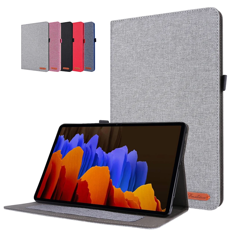 

Cloth pattern book style tablet case For Samsung Galaxy Tab S7 2020 SM-T870 SM-T875 11 inch Stand Cover with Card slots
