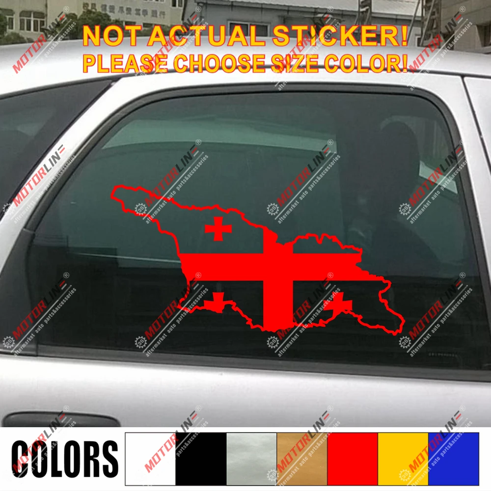 Switzerland Swiss Map Flag Car Sticker Red Vinyl Decal choose size 4/'/' 5/'/' 6