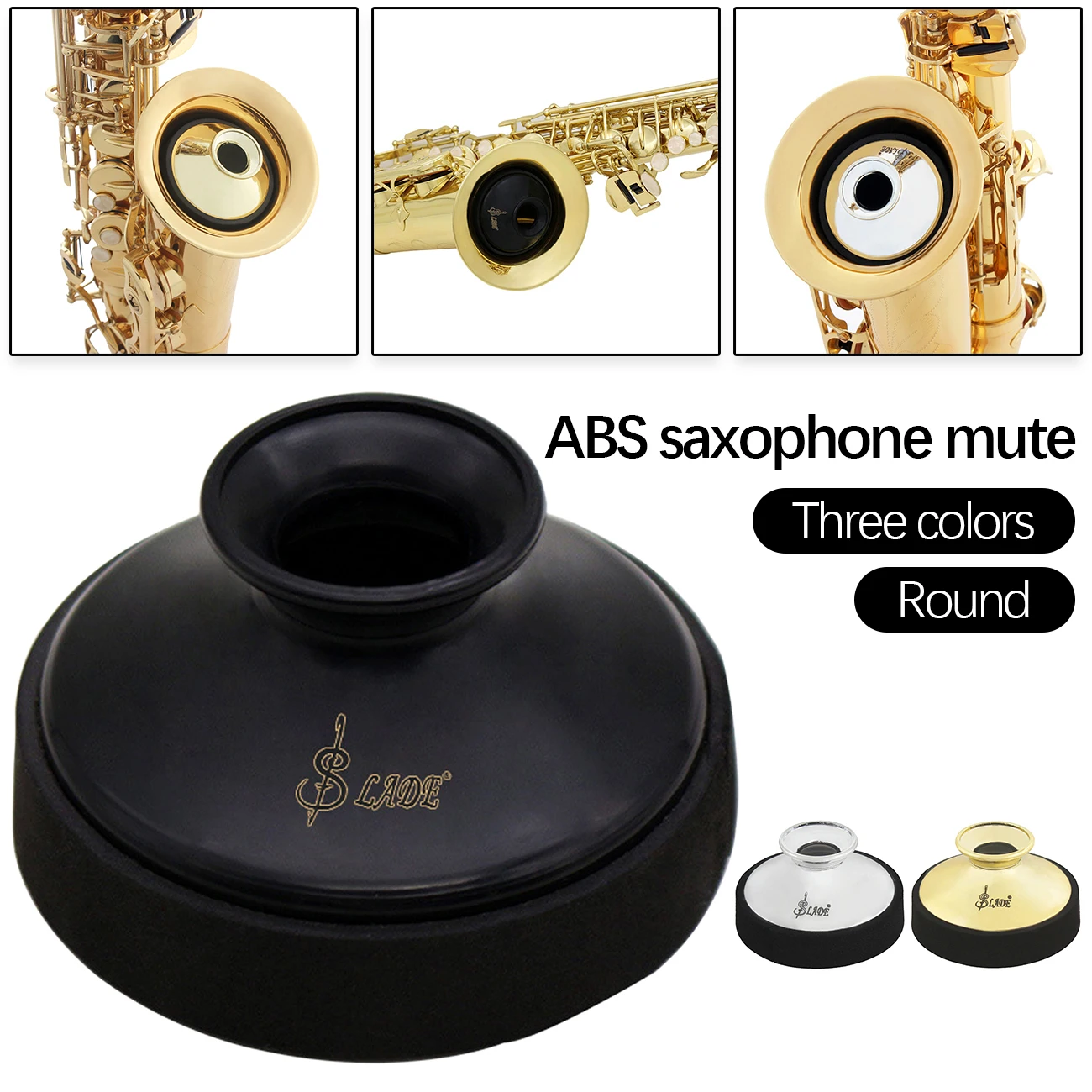 Flash Sale Accesorios de trompeta ABS ligero amortiguador silencioso para saxofón Alto, instrumento Musical, 1 ud. NRwoeQAlV5p