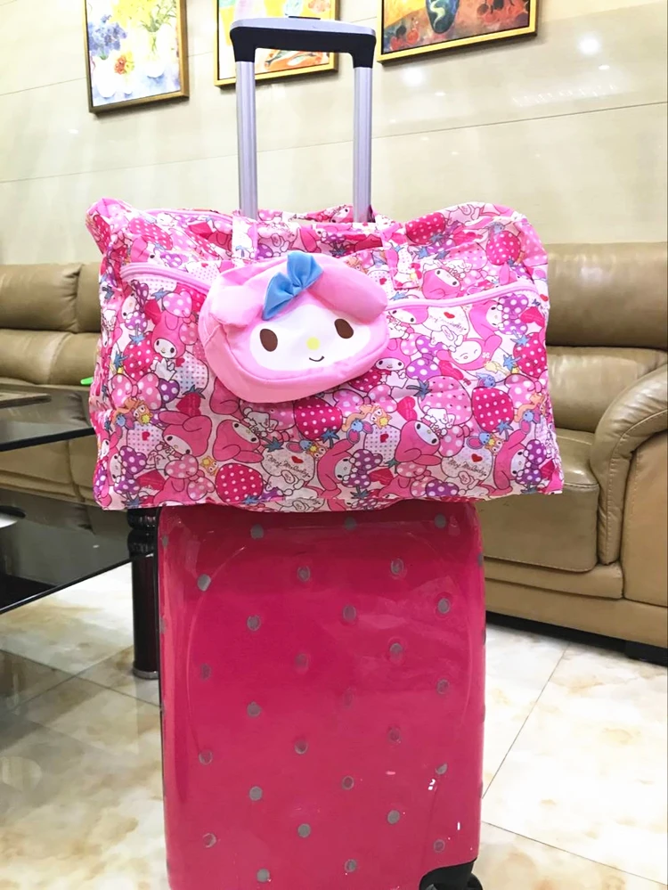 43 см, Cinnamoroll, модная, аниме, переносная дорожная сумка, многоразовые, Tote, складные сумки, сумка для багажа, сумки для хранения, милые
