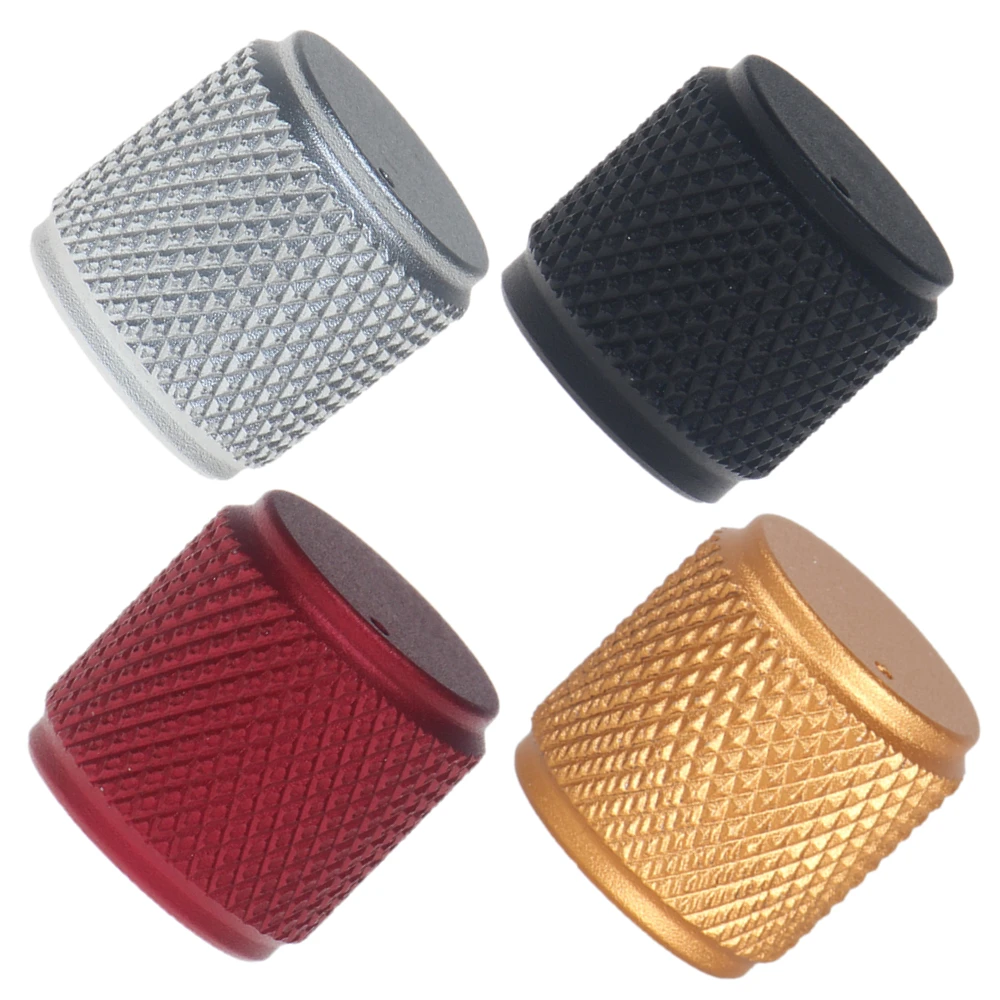 Volume Potentiometer Aluminum Knobs Sand Blast Knurling Knob Solid Machined Metal Knob Potentiometer Knobs Volume Audio Adjustment