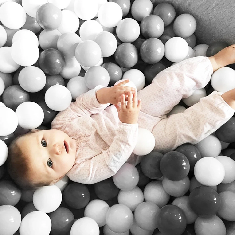 300Pcs/Lot Plastic Balls Dry Pool Wave Game Kids Outdoor Fun Swim Pit Toy Eco-Friendly Colorful Brilliant Soft Ocean Sphere