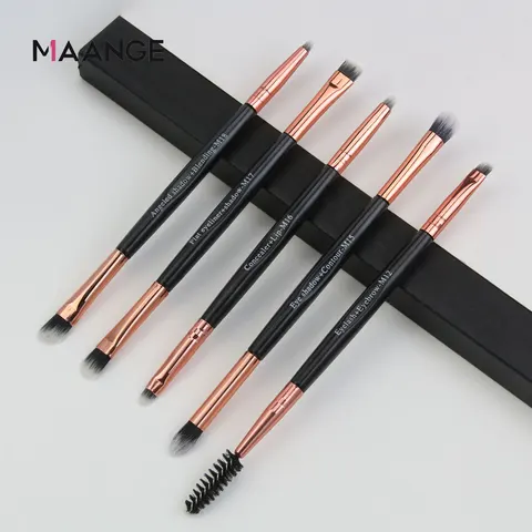 5/10Pcs Multifunctional Doubled Ended Eyeshadow Brush Makeup Brushes Set Powder Eye shadow Eyeliner Lip Makeup Brush Tools