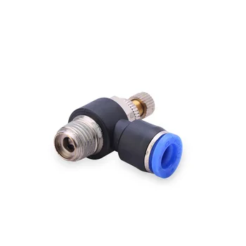 

1/8'' 1/4'' NPT Male x Fit 1/8'' OD Tube Throttle waterproof corrosion-resistant and wear-resistant pneumatic stop valve