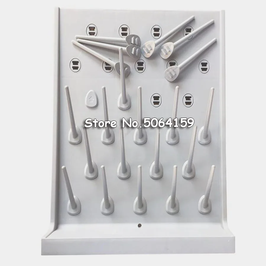 Laboratory Single-sided Removable Drip Rack 27 Pegs Drying Rack High Density PP Beaker test tube