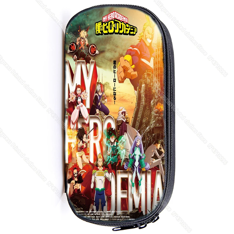 My Hero Academy Academia Boku College Pencil Case Wallet Purse School Pen  Zipper Canvas Bag Anime Cartoon Kids Gift - Wallets - AliExpress