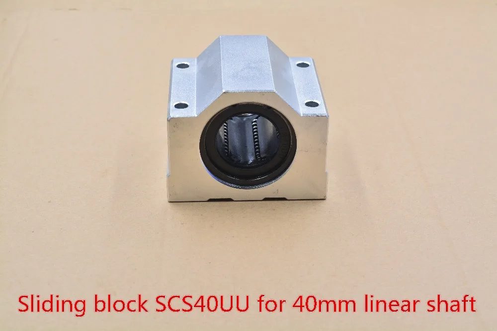 Линейный подшипник SC40UU SCS40UU 40 мм скольжения с подшипником LM40UU для Круглый прямой