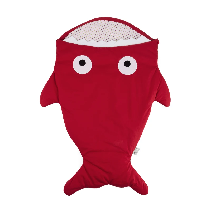 Спальный мешок с акулой для маленьких детей, спальный мешок для новорожденных, спальный мешок для детей, зимнее хлопковое постельное белье с героями мультфильмов - Цвет: YIN012D