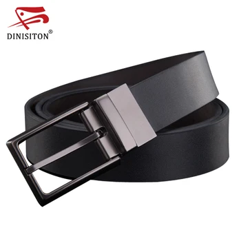 

DINISITON Fashion designer Pin Buckle Genuine Leather Men Belts Luxury For Men Brand Leisure Business belt gift ceinture