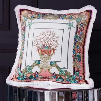 

New Vintage Throw Case Sofa Bed Decorative Pillow *women Cojines Decorativos Para Sof Geometric Europe Cushion Cover Velvet