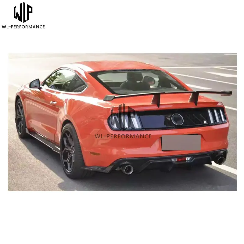 Mustang углеродное волокно передняя губа шкив Нижняя губа бампер Автомобильный кузов комплект для Ford Mustang- Автомобиль Стайлинг использование