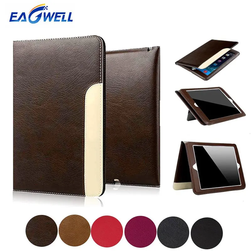 

For Apple iPad 2 3 4 Case PU Leather Business Folio Case Tablet Smart Cover Flip Stand Protective Case for iPad mini 1 2 3 Coque