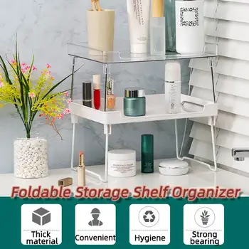 

Adjustable Kitchen Storage Rack Metal Cupboard Storage Shelf Non-Skid Spice Rack Single Layer Kitchenware Organizer Saving Space