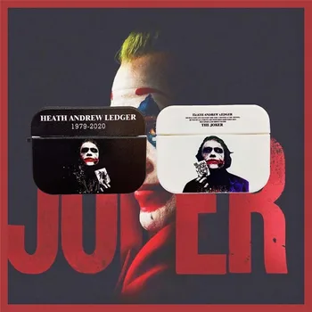 

Cool Heath Ledger The Joker Poker Silicone Protection Earphone Cover For Apple Airpods 1 2 Pro Headphone Accessories Case Funda