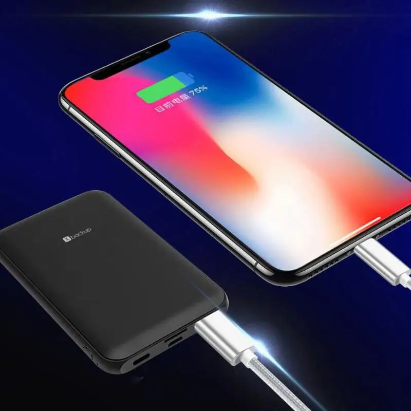 X Резервное копирование 5000mAh Облачное хранилище DC 5V Поддержка tf-карты Автономное Резервное Копирование Портативное зарядное устройство один щелчок интеллектуальное Резервное копирование данных