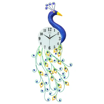 

Peacock simple creative personality clock wall clock living room modern decorative clock bedroom quartz clock atmosphere