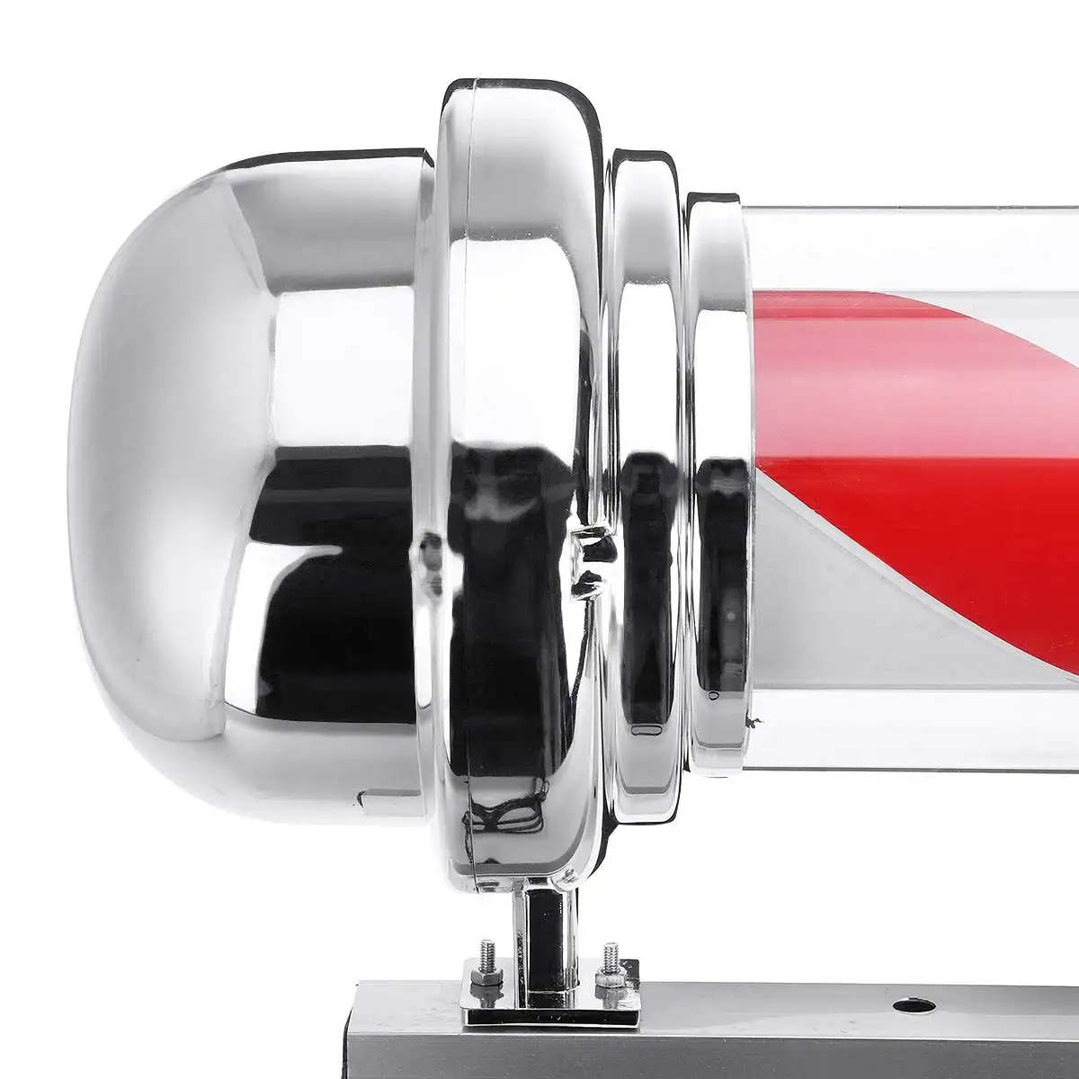 LED Barber Shop Sign Pole Light Red White Blue Stripe Design Roating Salon Wall Hanging Light Lamp Beauty Salon Lamp