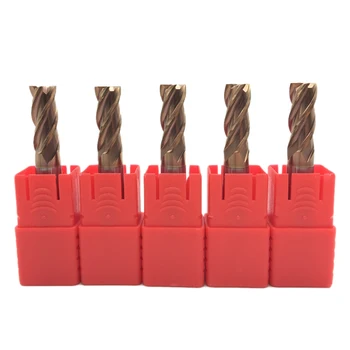 

5 PCS HRC60 12mm Steel End Mills D12 X 30 X D12 X 75 L 4 Flute END MILL Standard Length Side Milling Slotting Profiling Face Mil