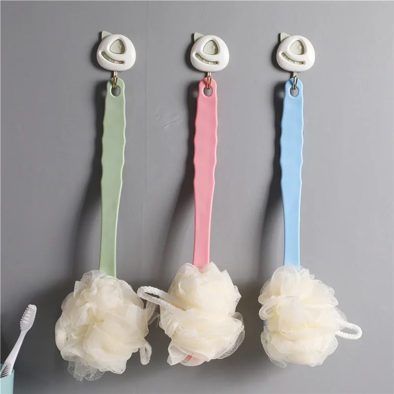 Manufacturers Direct Selling Double-Sided Long Handle Bath Ball Soft Bristle Bath Brush Sub-Bathroom Hangable with Bath Ball Bat