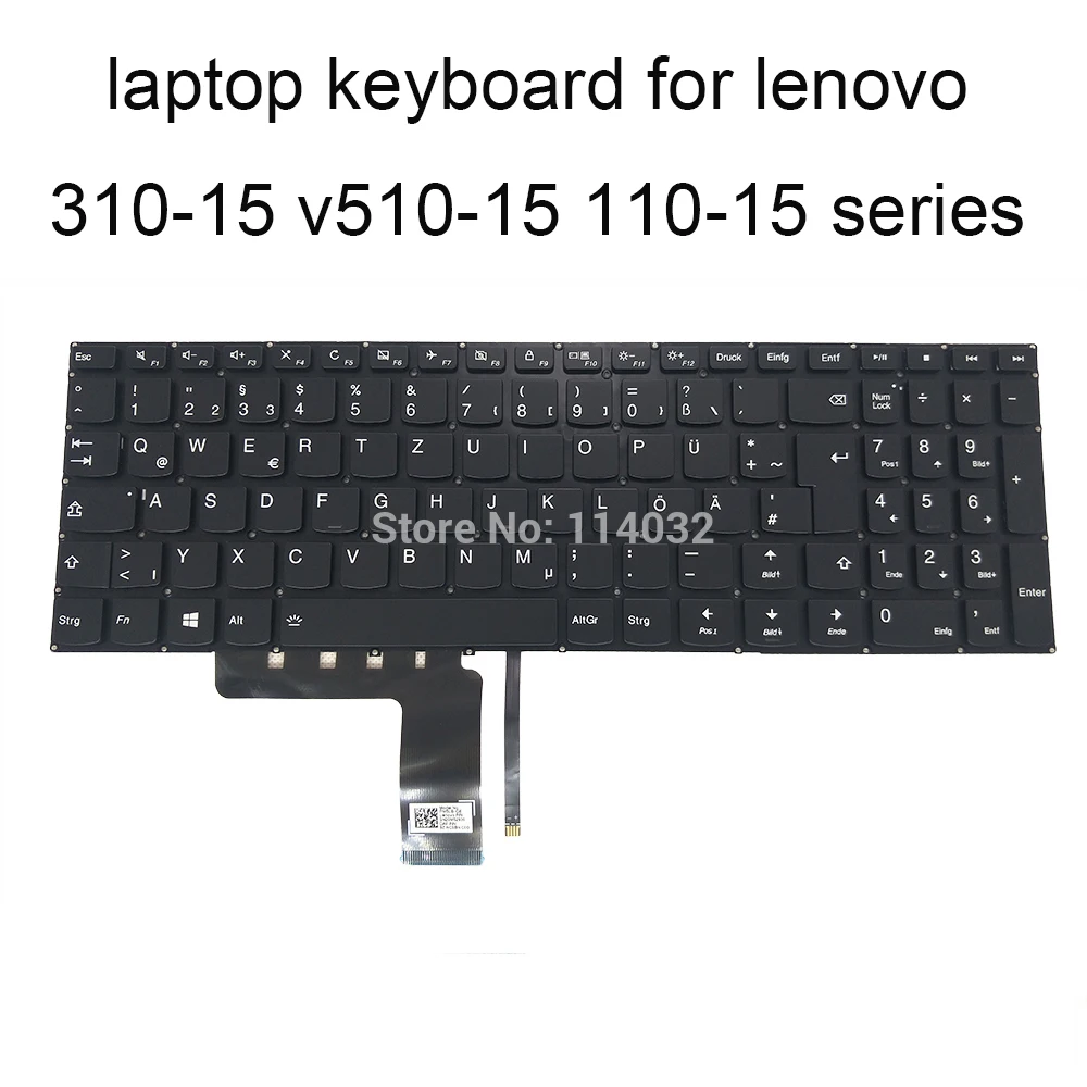 Germany Backlit Keyboard Replacement Keyboards for Lenovo 310 15IKB IdeaPad 15 IAP ABR 15ISK 15IAP 15ABR German Black New GE | Компьютеры
