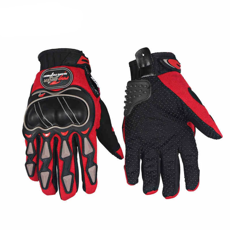 Мотоциклетные внедорожные перчатки для гонок, мотокросса, мотоцикла DH для горного велосипеда, защитные перчатки для горного велосипеда - Цвет: Красный